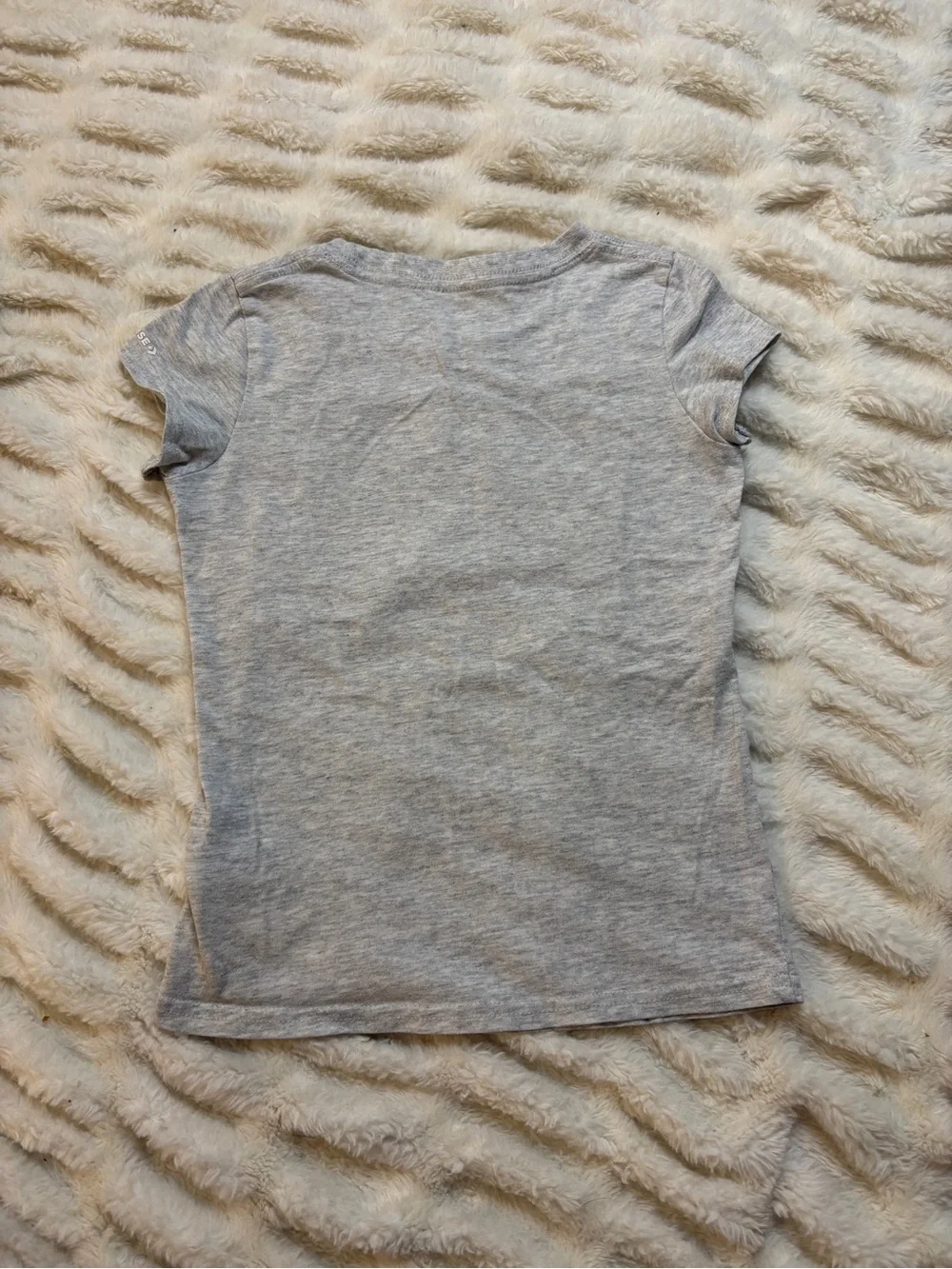 Converse Girls' Gray Tee with All Star Logo